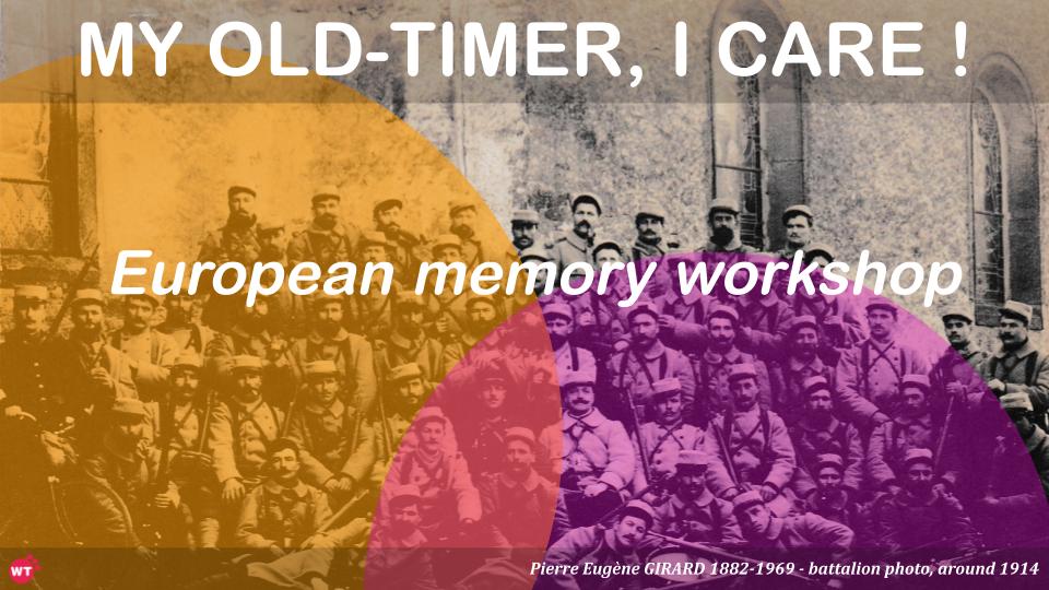 “My old-timer, I care” : how to register for the European memory workshops