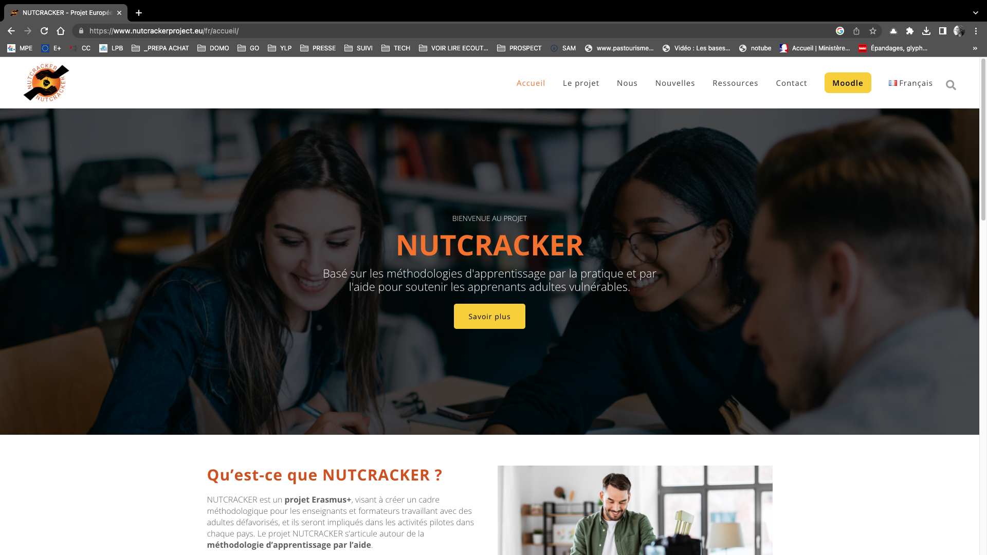nutcracker : création du site internet et de la page FB